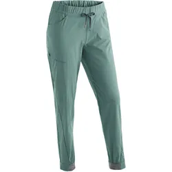 Outdoorhose MAIER SPORTS "Fortunit XR W", Damen, Gr. 44, Normalgrößen, blau (mittelblau), 100% Polyester, Hosen, Damen Wanderhose, leichte atmungsaktive Funktionshose, Trekkinghose