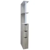 Hti-Living HTI living Raumteilerregal 136 cm Thekla Sonoma Beistellschrank Nischenregal