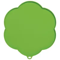 Catit Silikonmatte in Blumenform, wasserdichte Unterlage für Trinkbrunnen, 30cm, grün, 1 Stück (1er Pack)