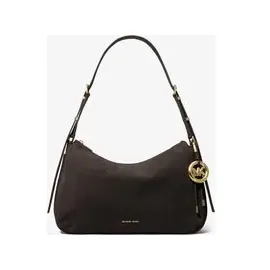 Michael Kors Nolita Medium Schultertasche Nubukleder Brown