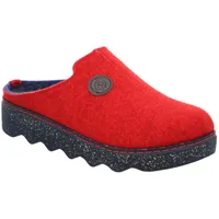 ROHDE Damen, Frauen, Hausschuhe,Wechselfußbett,verbandschuhe,therapieschuhe,Klett-Hausschuhe,Cherry,42 EU / 8 UK