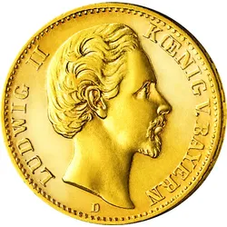 Deutsches Reich/Bayern 20 Mark 1872-1873 Ludwig II.