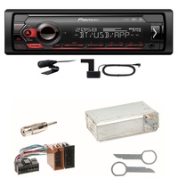 Pioneer MVH-S420DAB Bluetooth DAB+ Autoradio Einbauset für Mercedes A C M Klasse