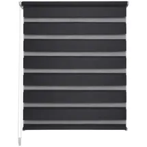LIEDECO Duo Rollo Klemmfix 80 x 200 cm anthrazit/transparent