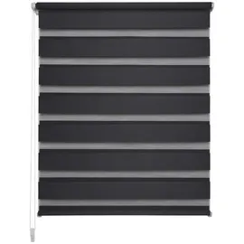 LIEDECO Duo Rollo Klemmfix 80 x 200 cm anthrazit/transparent