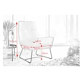 KAWOLA Sessel BISA Cord rost