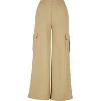 URBAN CLASSICS Highwaist Wide Leg Cargo Hosen Beige S