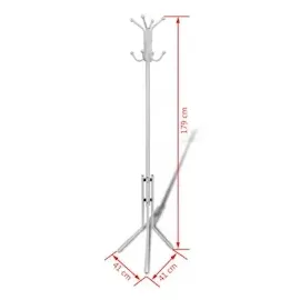 vidaXL Garderobenständer Weißer Metall