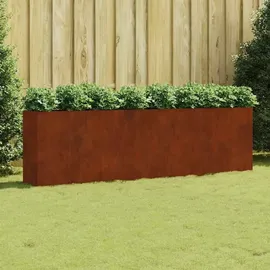vidaXL Hochbeet 280 x 40 x 80 cm Cortenstahl