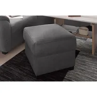 sit&more Polsterhocker Pandora Mikrofaser 58 x 45 x 58 cm Grau