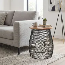 Ambiente Haus Urban rundes Beistelltisch käfig -H 50cm | Gr.: onesize