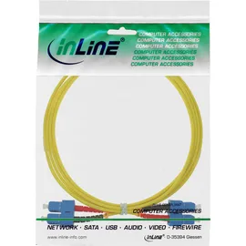 InLine LWL Duplex Kabel, SC/SC, 9/125μm, OS2, 0,5m