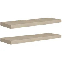 vidaXL Wandregal 80 x 23,5 x 3,8 cm Eiche