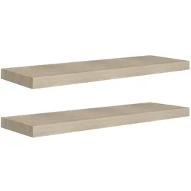 vidaXL Wandregal 80 x 23,5 x 3,8 cm Eiche