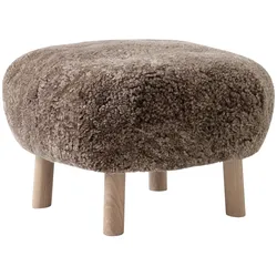 &Tradition ATD1 Pouf, eiche geölt / sheepskin sahara
