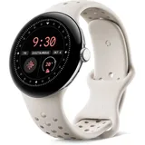 Google Pixel Watch 3 45 mm Bluetooth + LTE polished silver Sportarmband porcelain