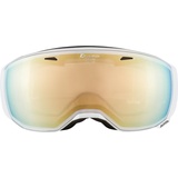 Alpina ESTETICA HM Wintersportbrille Unisex Orange, Gelb Sphärisches Brillenglas