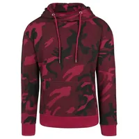 URBAN CLASSICS Camo Sweatshirt Bordeaux Camouflage L