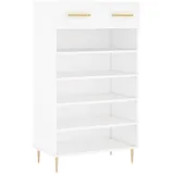 vidaXL Schuhschrank Weiß 60x35x105 cm Holzwerkstoff