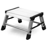 siwitec Trittleiter Aluminium-Klapptritt 1 Stufe Klappbar Leiter Klappleiter Trittleiter T (Packung, Einsatz in unterschiedlichsten Situationen möglich) 1-stufig