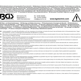 BGS O-Ring & Sicherungsstift-Satz 6863, 20 mm (3/4"), SW 50 - 70 mm, 2" - 2-3/4"
