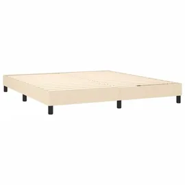 vidaXL Boxspringbett 160 x 200 cm Creme