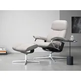 Stressless Stressless® Relaxsessel Consul, mit Cross Base, Größe S, M & L, Holzakzent Schwarz grau 91 cm x 102 cm x 79 cm