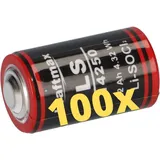XCell 100x Kraftmax Lithium 3,6V Batterie LS14250 1/2 AA - Zelle
