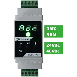 Emilum LED-PWM-Dimmer, 4-Kanal, DMX/RDM, 12-48V, 300W (600W @48V)