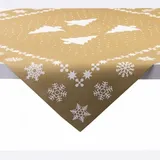 sovie HOME Tischdecke White Tree in Gold 80 x 80 cm Gold