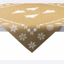 sovie HOME Tischdecke White Tree in Gold 80 x 80 cm Gold