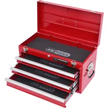 KS Tools Werkzeugtruhe mit 3 Schubladen-rot, L508xH255xB303mm