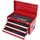 KS Tools Werkzeugtruhe mit 3 Schubladen-rot, L508xH255xB303mm
