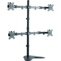 Logilink Monitor-Schreibtischständer 4-fach 33-81,3 cm Schwarz