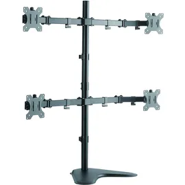 Logilink Monitor-Schreibtischständer 4-fach 33-81,3 cm Schwarz