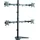 Logilink Monitor-Schreibtischständer 4-fach 33-81,3 cm Schwarz