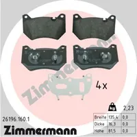 ZIMMERMANN Bremsbelagsatz, Scheibenbremse