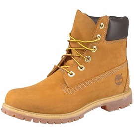 Timberland Womens Timberland Premium 6 Inch Lace UP Waterproof Boot wheat 8.5 Wide Fit