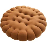 MagiDeal Keksförmiges Kissen, Bodenkissen, einfaches Keks-Meditationskissen, Sitzkissen für Spielzimmer, Sitz, Balkon, Dunkelbraun, RUNDEN
