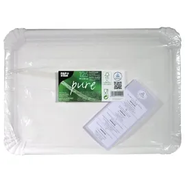 Papstar Pappteller eckig 24 cm x 33 cm 125 St. Weiß