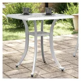 vidaXL Gartentisch 53 x 53 x 53 cm Weiß