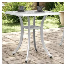 vidaXL Gartentisch 53 x 53 x 53 cm Weiß
