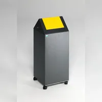 Proregal Wertstoffsammler 60 l Grau-Gelb