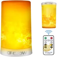 LED Flammenlampe USB Wiederaufladbar Fernbedienung 4 Modi Tischleuch