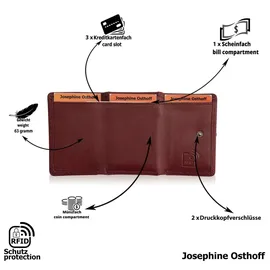 Josephine Osthoff Handtaschen-Manufaktur Josephine Osthoff Geldbörse unisex Portemonnaie bordeaux