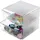 Deflecto Organisationsbox CUBE 2-tlg. transparent