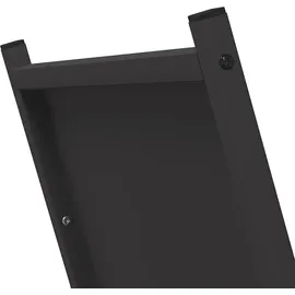 vidaXL Kaminholzregal Kaltgewalzter Stahl 69,5 x 35 x 81 cm Schwarz