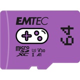 Emtec GAMING R100/W50 microSDXC 64GB, UHS-I U3, A1, Class 10 (ECMSDM64GXCU3G)