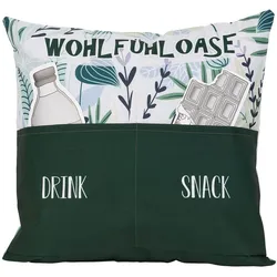 Outdoor Kissen mit Taschen - Wohlfühloase