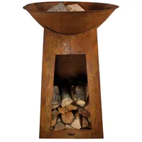 Jet-Line Feuerschale XXL Cambridge 110 cm rostoptik Terrasse